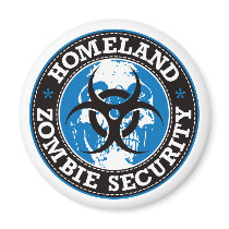Homeland Zombie Security Skull - Blue