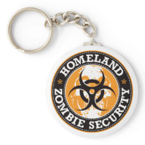 Homeland Zombie Security Skull - Orange