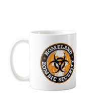 Homeland Zombie Security Skull - Orange Coffee Mugs