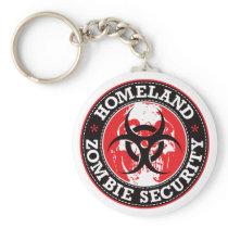 Homeland Zombie Security Skull - Red