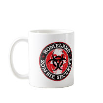 Homeland Zombie Security Skull - Red Mugs