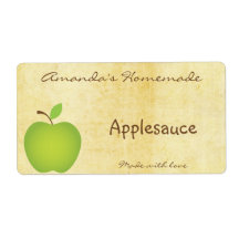 Homemade Apple Canning Label