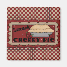 Homemade Cherry Pie Magnet