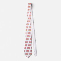 homemade cherry pie on chequered background necktie