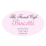 Homemade Cookie Label-Pink Stripe Stickers
