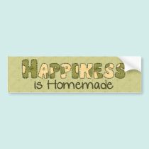 Homemade Happiness bumper stickers