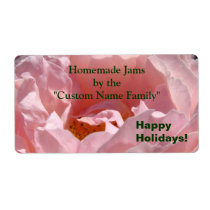 Homemade Jams by the Your Name Family labels