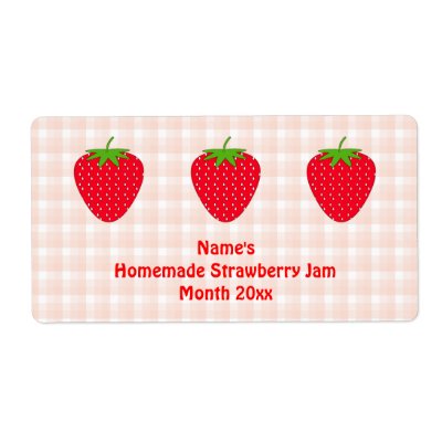 Strawberry Jam Label