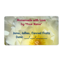 Homemade with Love Jar Jams Jellies Fruit Rose Shipping Labels