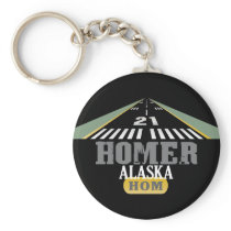 Homer Alaska - Airport Runway Keychains