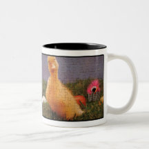 Homer and Duck mug