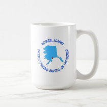 Homer, capital de pêche de flétan de l'Alaska du m tasses