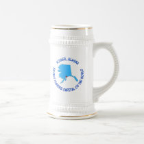 Homer, capital de pêche de flétan de l'Alaska du m tasses