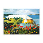 Homer: Flower Garden and Bungalow Stretched Canvas Print