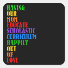 HOMESCHOOL SQUARE STICKER
