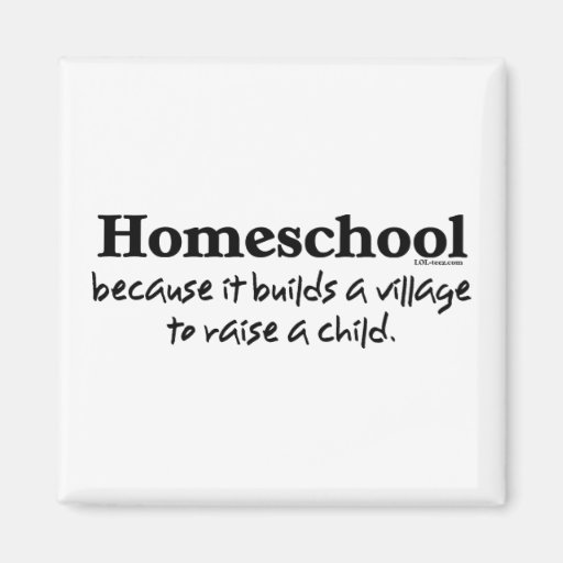 Homeschool Village Fridge Magnet