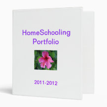 HomeSchooling Portfolio Vinyl Binder