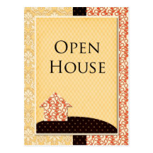Homespun Open House Postcard
