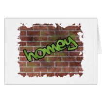 homey graffiti  design greeting card