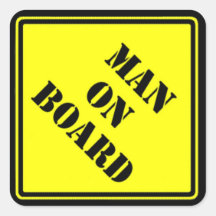Homme à bord autocollants