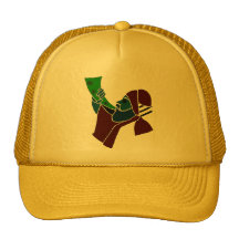 HOMME AVEC LE SHOFAR CASQUETTE DE CAMIONNEUR