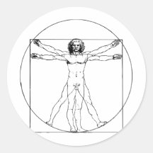 Homme de da Vinci Vitruvian Adhésif