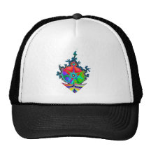 Homme de fractale casquette