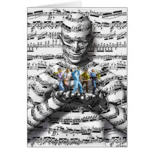 Homme de musique cartes