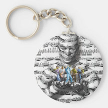 Homme de musique porte-clef