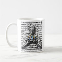 Homme de musique tasse à café