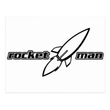 Homme de Rocket Carte Postale