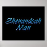 Homme de Shenandoah de PIÈCE EN T Affiches