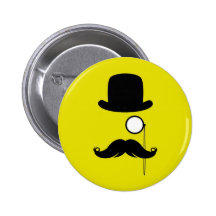 Homme de Stache de moustache de moustache avec des Badges Avec Agrafe