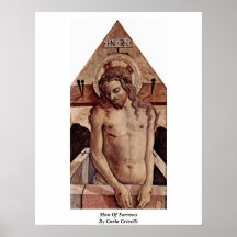 Homme des peines par Carlo Crivelli Affiche