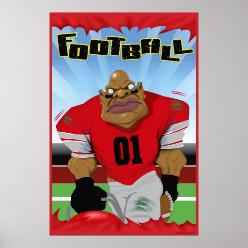 HOMME DU FOOTBALL AFFICHES
