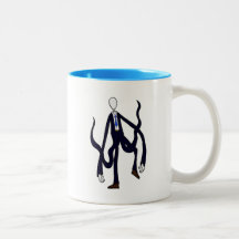 Homme mince - livre des monstres Halloween Tasse