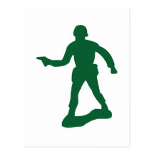 Homme vert d'armée cartes postales