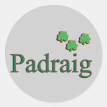 Hommes de Padraig nommés Autocollants