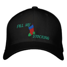 Hommes "REMPLISSEZ casquette de Noël de MES BAS" Casquette De Baseball Brodée