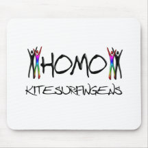Homo kite surfing mouse pads