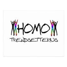 Homo trendsetter postcards