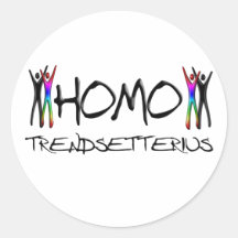 Homo trendsetter stickers
