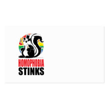 Homophobia Stinks Business Card Template
