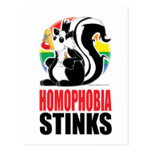 Homophobia Stinks Postcards