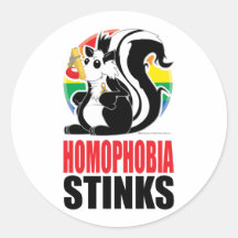 Homophobia Stinks Stickers
