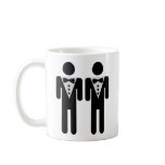 homosexual bridal couple icon mugs