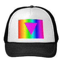 Homosexual Rainbow Mesh Hat