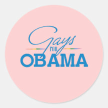 Homosexuels pour Obama Autocollants
