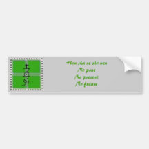 Hon sha ze sho nen green mandala bumper sticker
