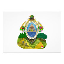 Honduras Coat of Arms Custom Invitations